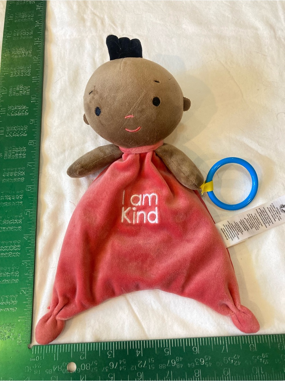 Positive Pals Brown African American 10" Doll Blanket Lovey I Am Kind Baby New